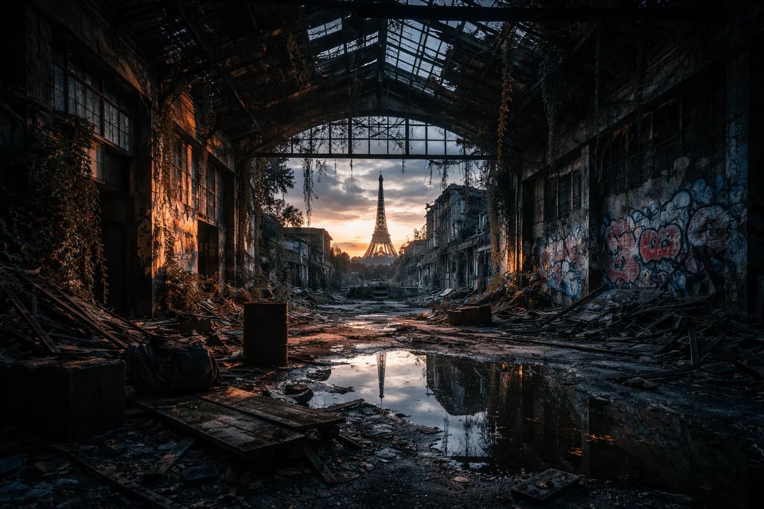 Vestiges abandonnés en région parisienne