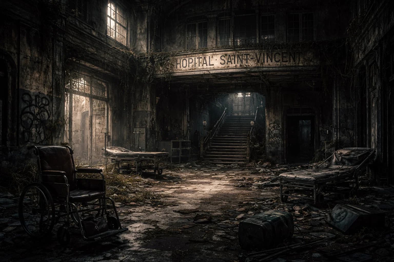 Bâtiment désaffecté en banlieue parisienne