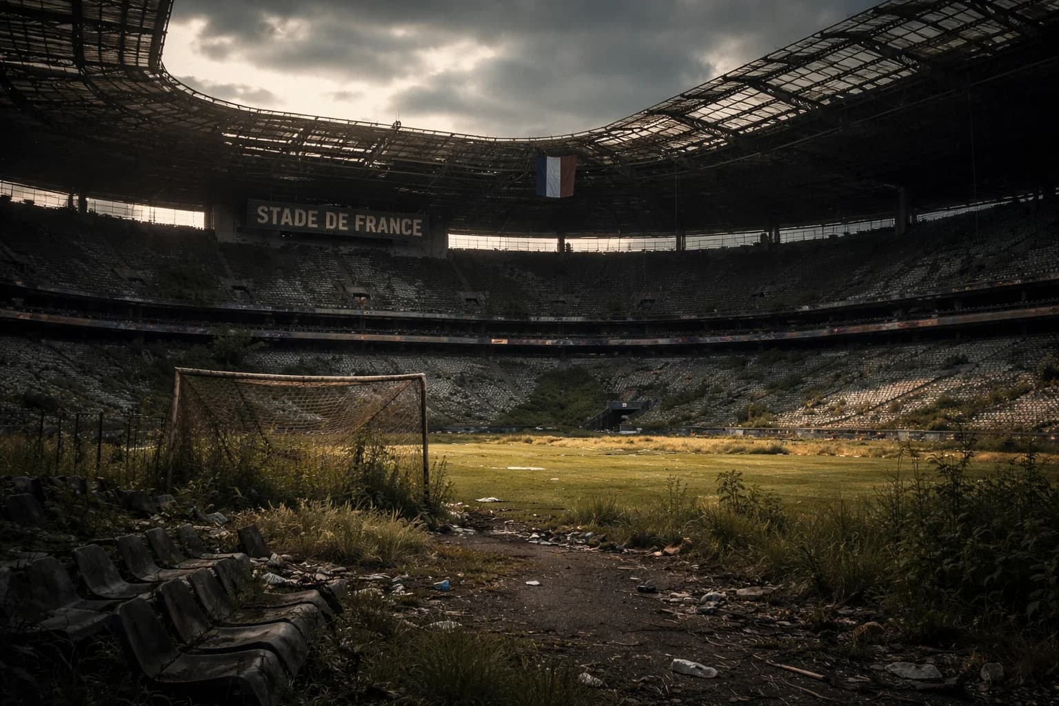 Bâtiment désaffecté en banlieue parisienne